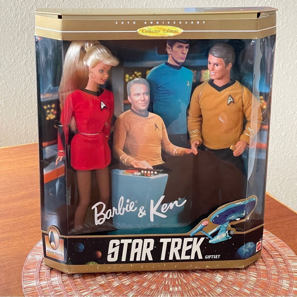 Vintage Mattel Barbie and Ken Doll Star Trek 30Th Anniversary Space Collection
